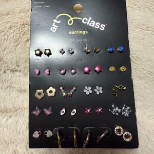 Art Class Earring Collection - Pink, Gold, Silver, Blue